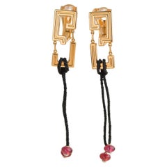 Cartier Le Baiser Du Dragon Boucles d'oreilles en or jaune et rubis