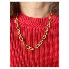 Jean Mahie 22k Gold Link Chain
