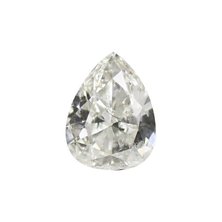 Diamante sciolto a forma di pera certificato GIA 2,07ct
