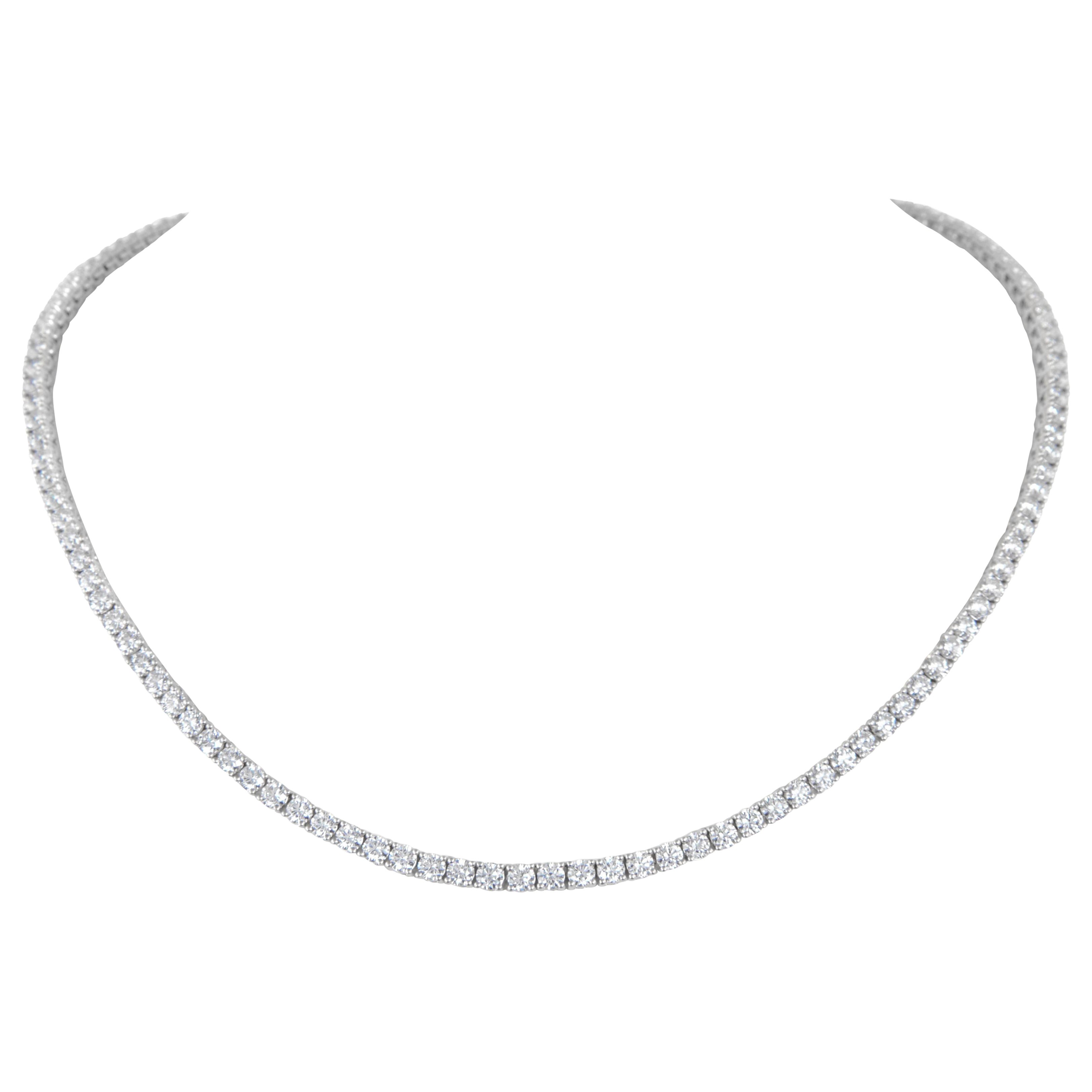 Alexander Beverly Hills - Collana Tennis con diamanti da 12,65 carati in oro bianco 18 carati da 16 pollici