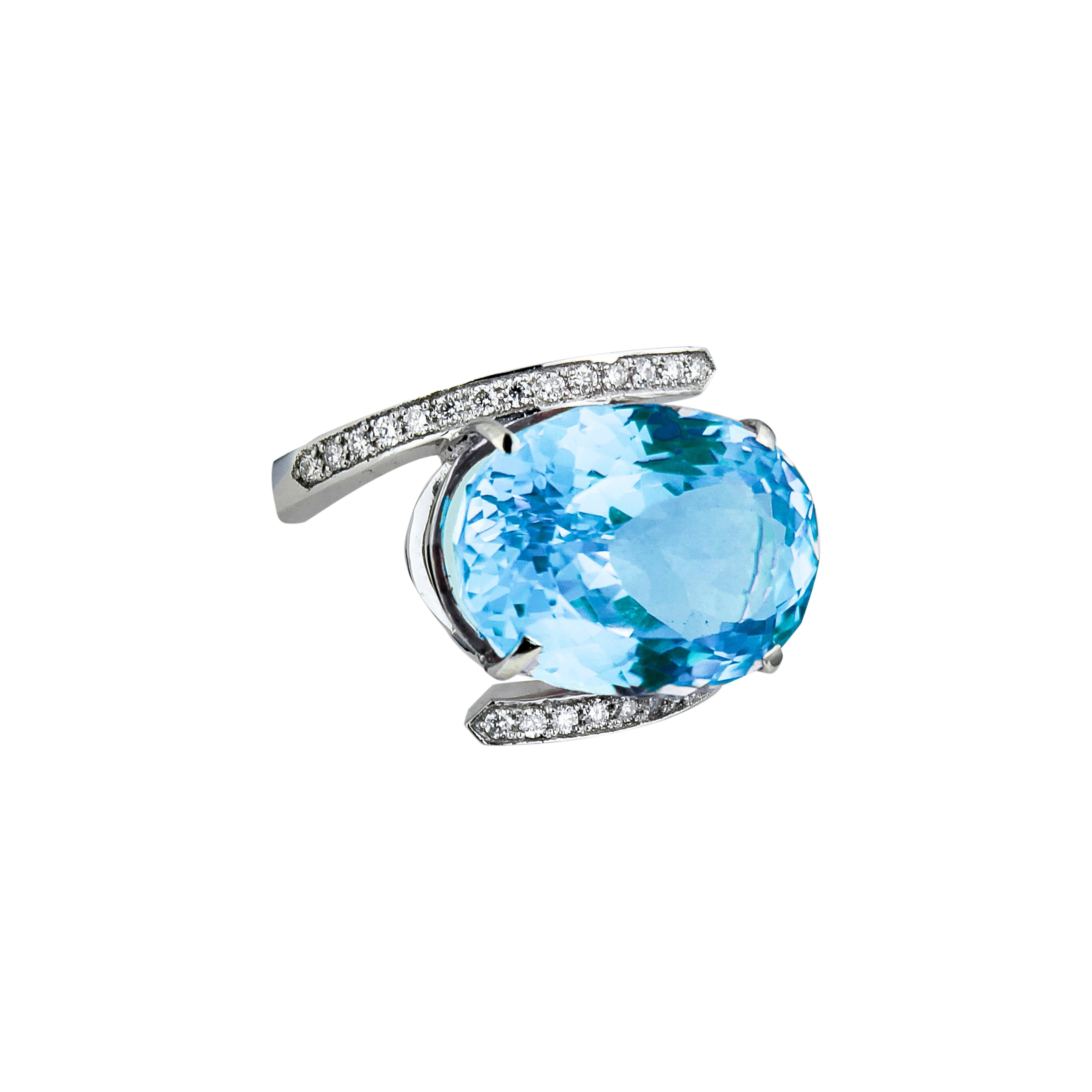 Ovaler Topas-Ring.