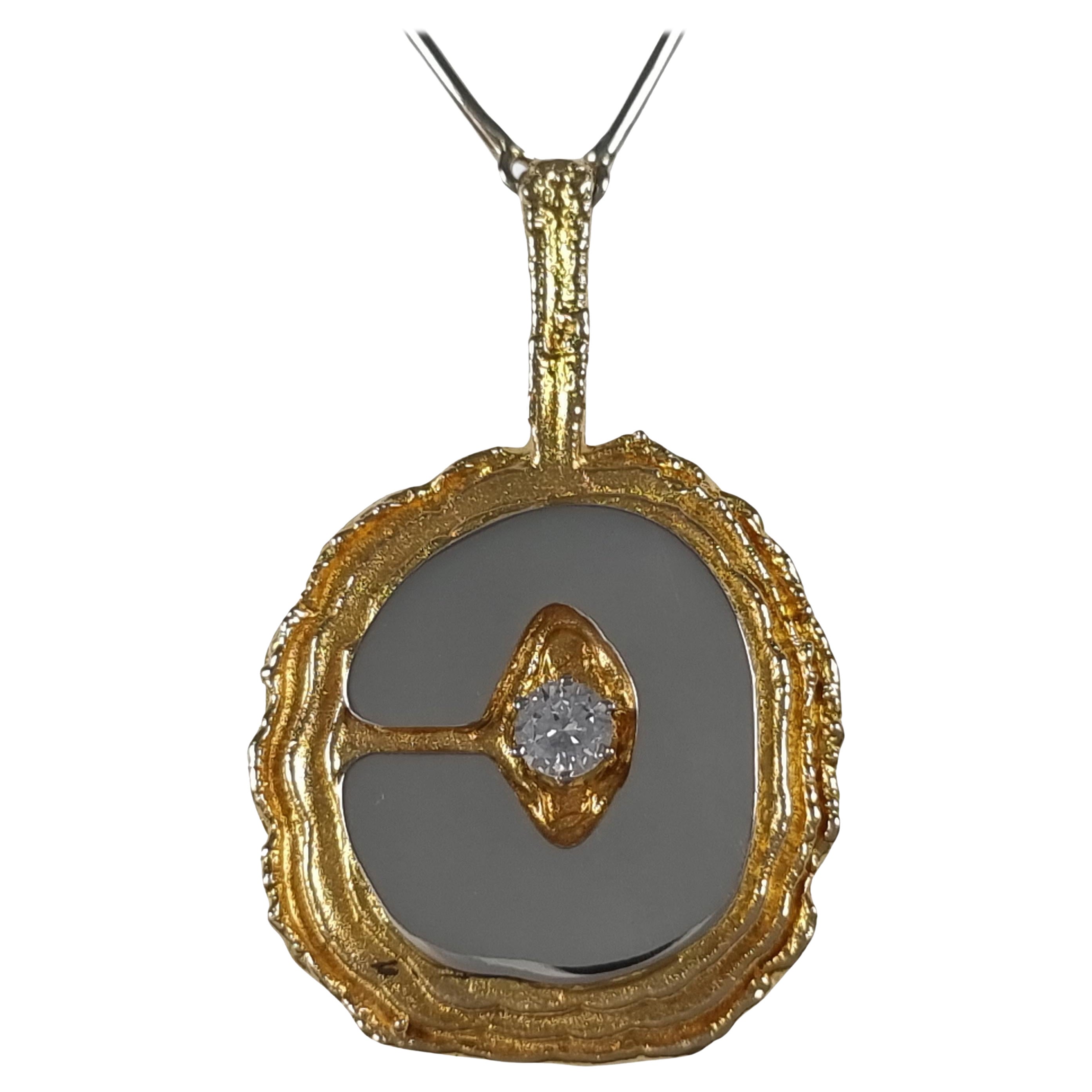 Lapponia 18ct Gold Diamond 'Legato' Pendant Necklace, 1977