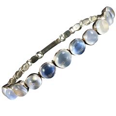 Antique Victorian 9 Carat Gold Moonstone Bracelet