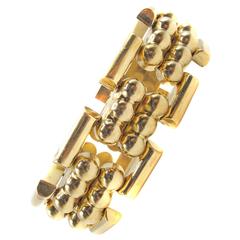 French Retro Gold 1940s Bracelet 7