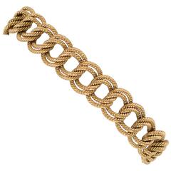 Tiffany & Co. Gold Textured Links Bracelet 3