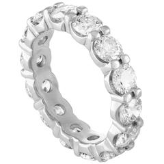 3.25 Carat Diamond Eternity Platinum Ring 11