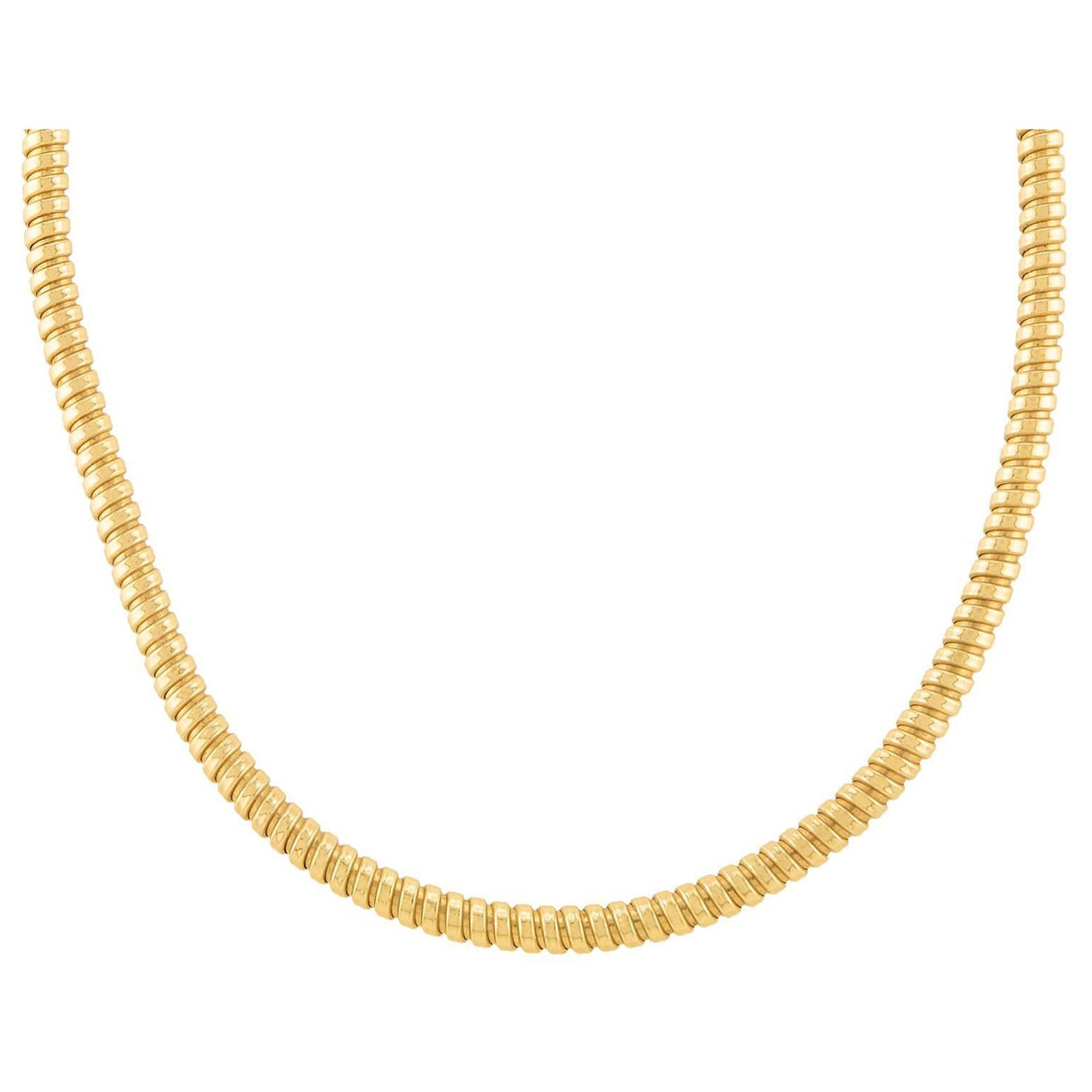Collana di tubi del gas vintage in 14k da 16 pollici