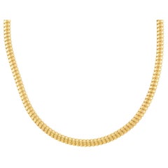 Collana di tubi del gas vintage in 14k da 16 pollici