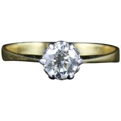 Antique Victorian Diamond Gold Engagement Ring