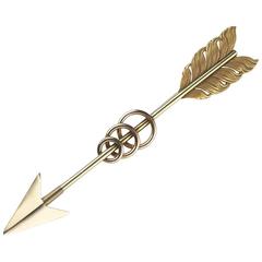 Vintage Arrow Bar Brooch