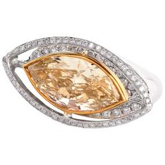 Diamond White Gold Marquise Ring 12