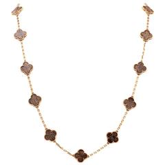 Van Cleef & Arpels Alhambra Gold VCA Necklace 12