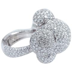 Palmiero Bubbles Diamond White Gold Ring