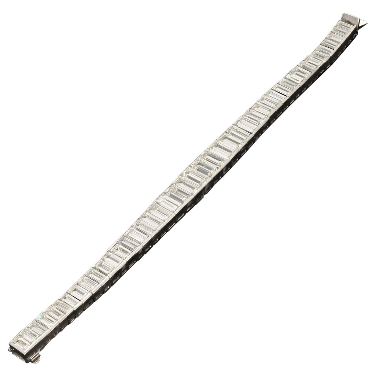 Vintage 32.52ct Diamond Line Bracelet Circa 1950