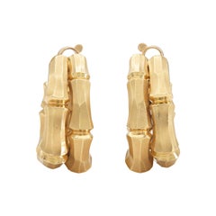 Orecchini di bambù Cartier vintage degli anni '90