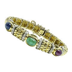 Brazalete de oro Cassis 9,50 ct Gema Preciosa 0,60 ct Diamante
