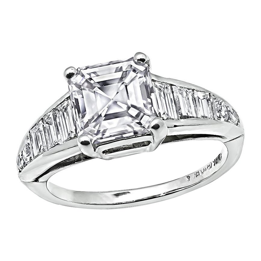 GIA Certified 1.61ct Diamond Engagement Ring