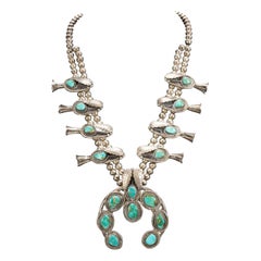 Navajo Squash Blossom Necklace