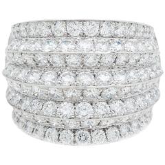 Van Cleef & Arpels Diamond White Gold Cocktail Ring