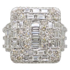 Intricate Diamond Encrusted Ring made with 5.65CTW of Diamonds