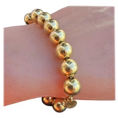 Tiffany & Co. Bracciale Hardwear Ball Bead 10mm in oro giallo 18k Box 7.5" 30.7g