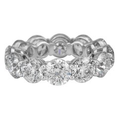 Alexander Beverly Hills Anillo de diamantes redondos de 12,03 ct 'Avg 1 ct cada uno' 18k 6