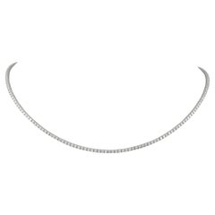 Alexander Beverly Hills Collier Tennis 5.70ct Diamond 18k White Gold 16.5in