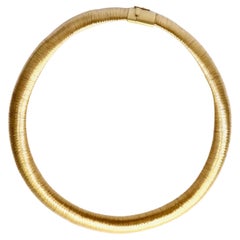 Necklace in 18 Carat Gold Wire Wound