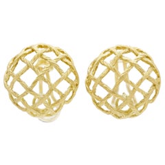Boucles d'oreilles en crêpe de Chine Buccellati