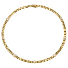 3.00 Carat Diamonds by The Yard Cuban Link Chain Necklace