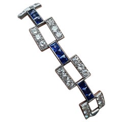 Art Deco, Sapphire and Diamond Bracelet