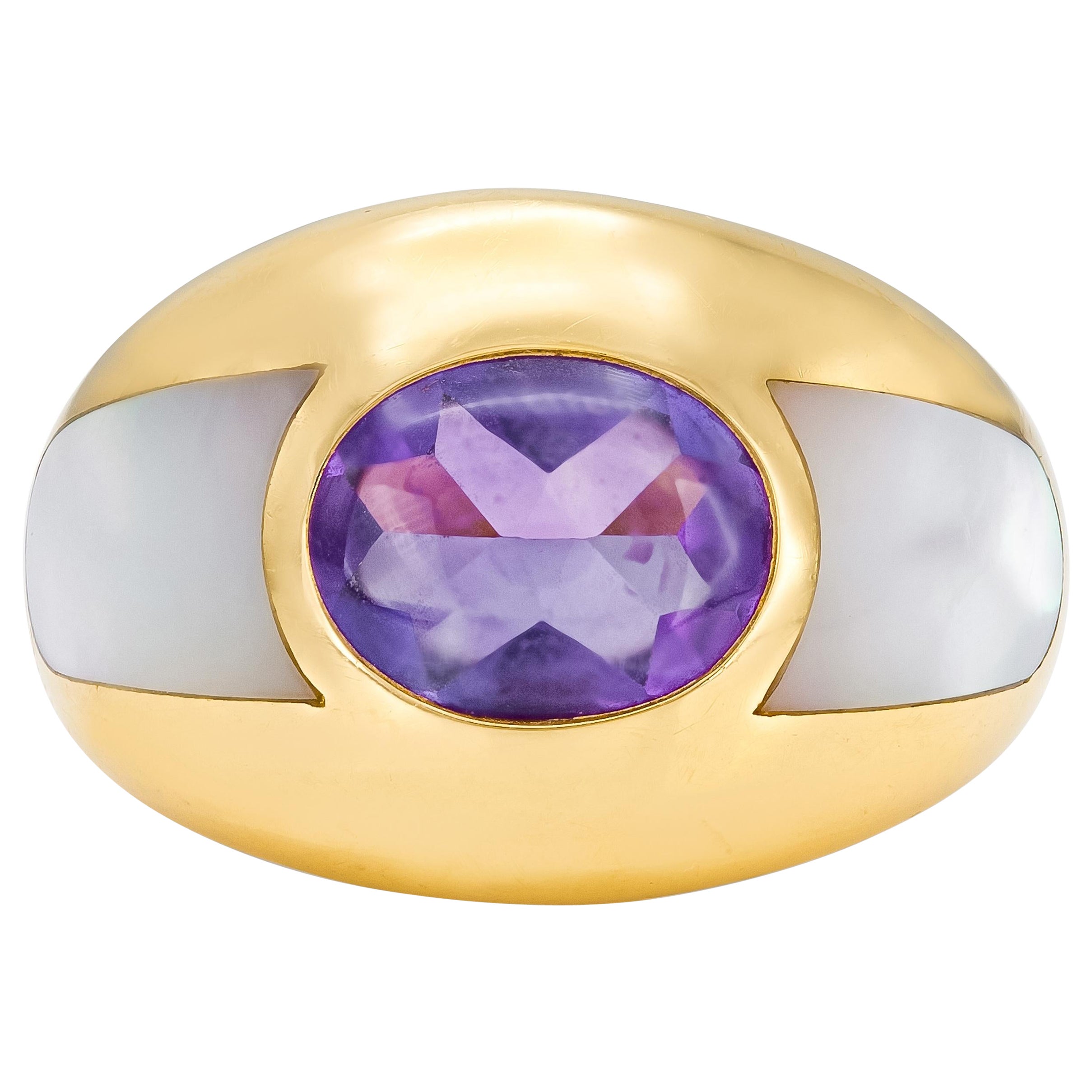 Mauboussin Amethyst & Mother of Pearl Ring