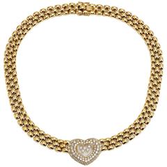 Chopard Happy Diamond Gold Heart Necklace