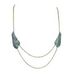 Collier en argent 925 avec des diamants pavés pour un cadeau de Noël.