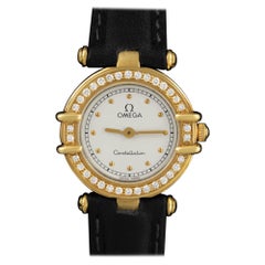 Omega Ladies Constellation, 18K Gold & Factory Diamonds