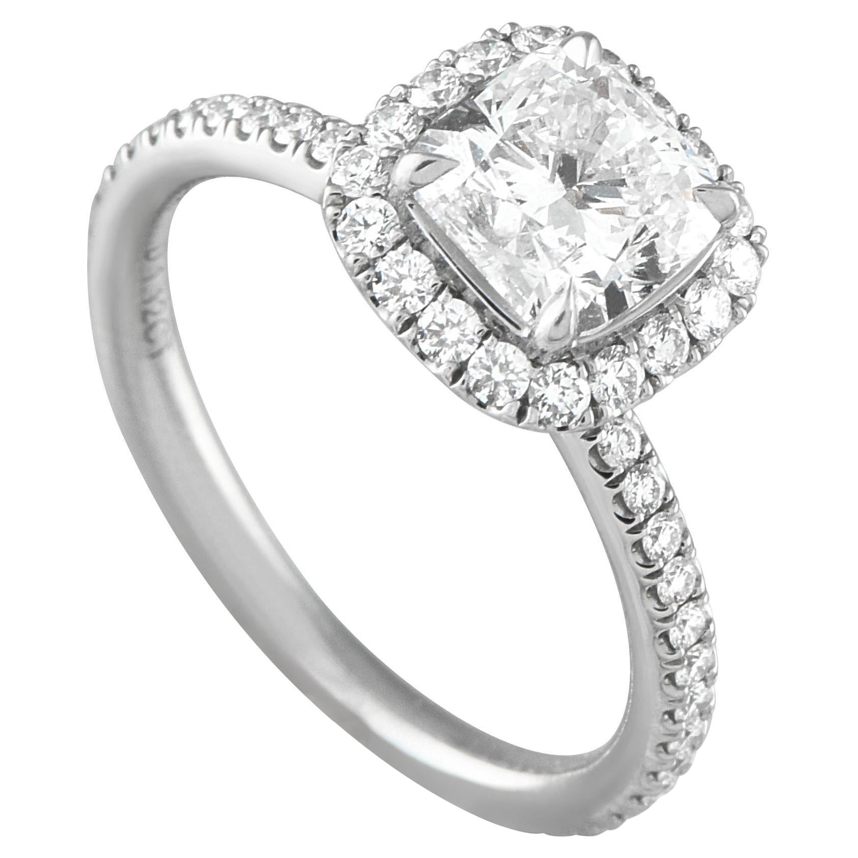 Harry Winston Platinum 1.12ct Center Diamond Engagement Ring