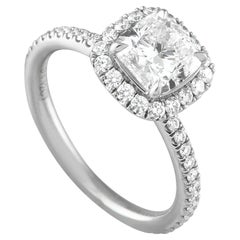 Harry Winston Verlobungsring aus Platin mit 1,12 Karat Diamant in der Mitte