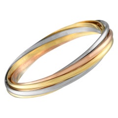 Cartier Trinity 18K Gelb-, Weiß- und Roségold 7-Band-Armband
