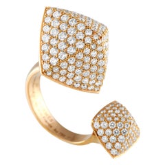 Hermes Collier de Chien Bague en or rose 18K 3.81ct Diamond Pave