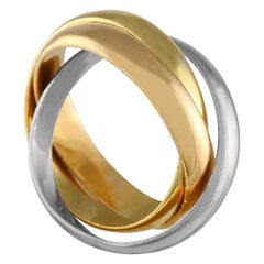 Cartier Trinity 18K Rose, Yellow, and White Gold Ring