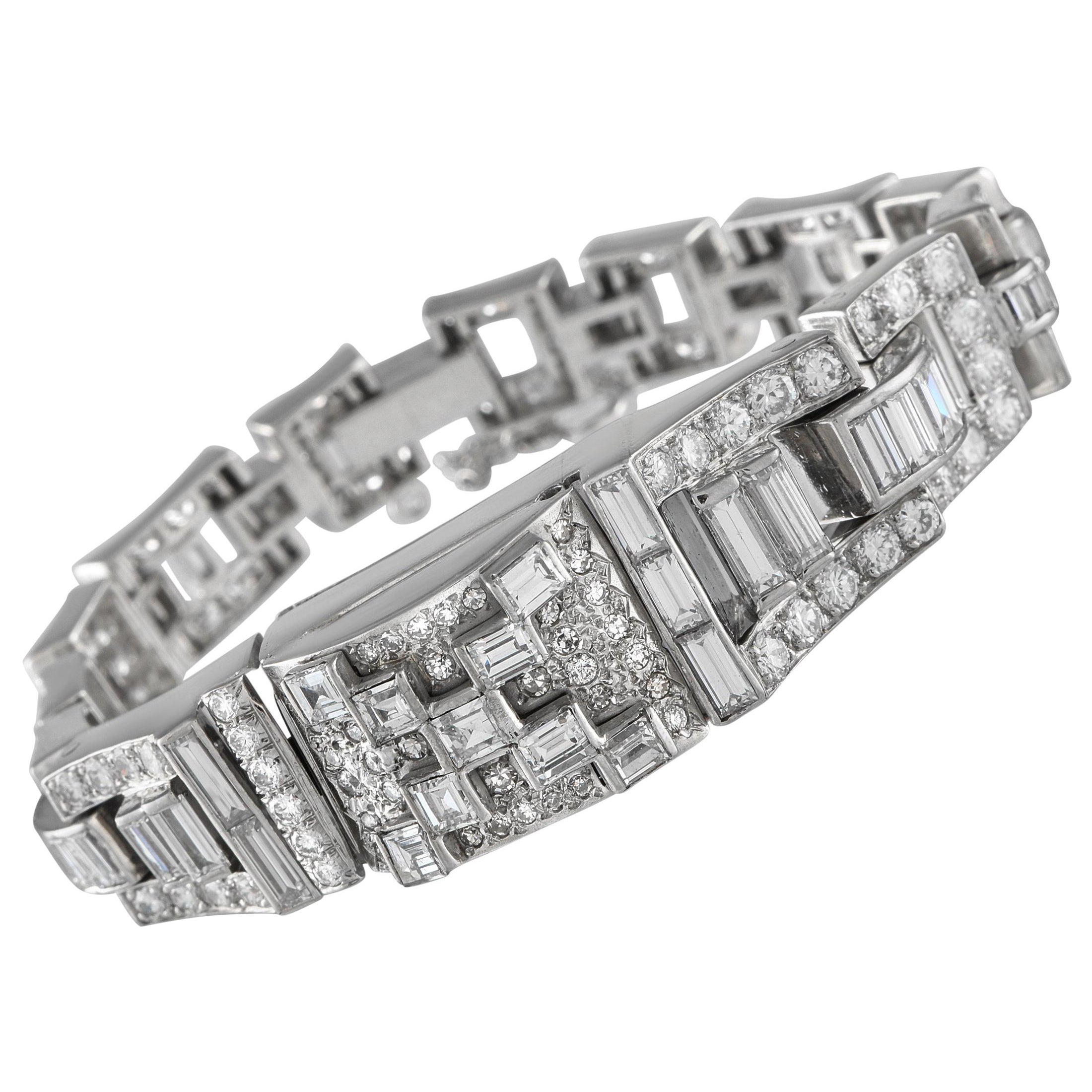 Platinum 11.16ct Diamond Bracelet