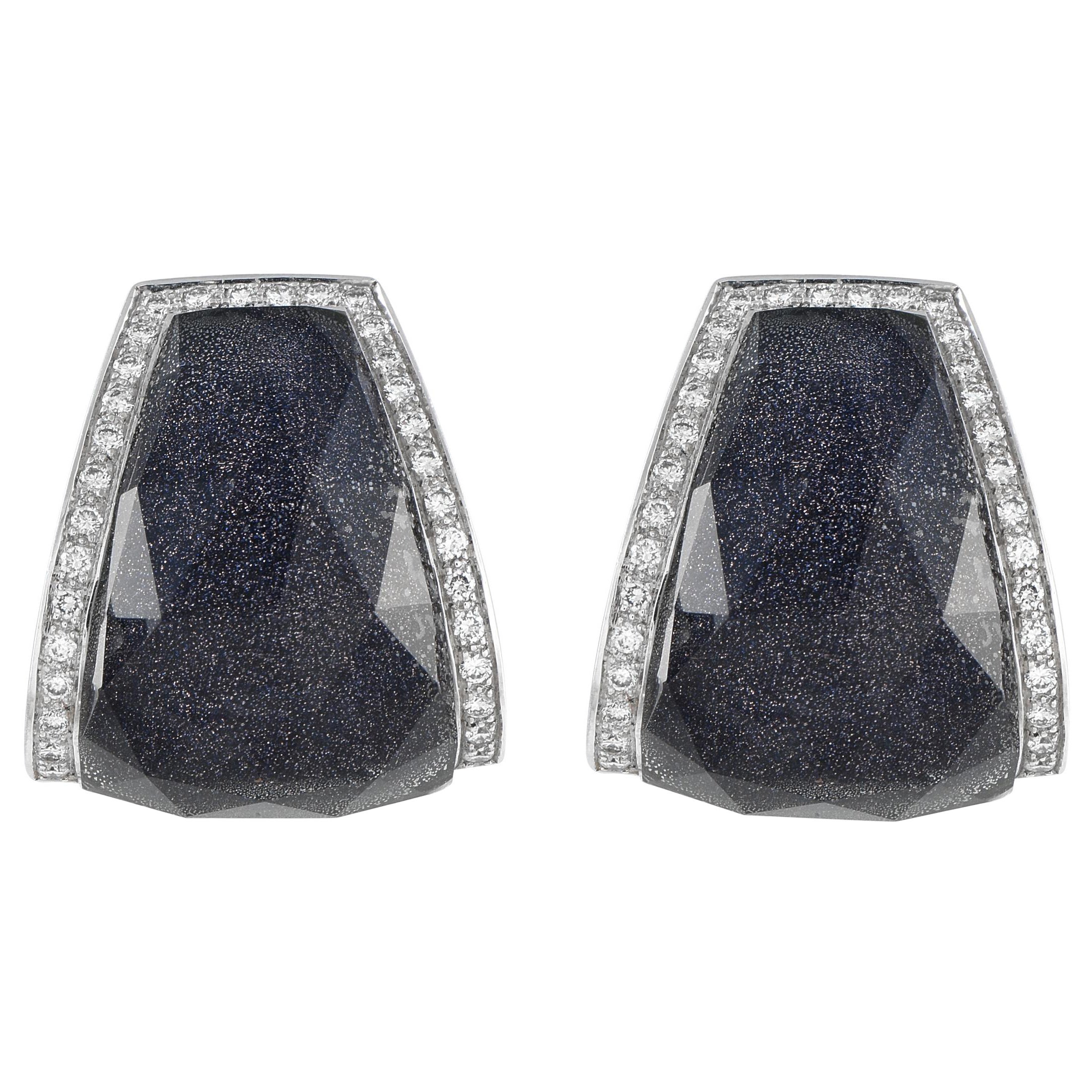 Stephen Webster Crystal Haze 18K White Gold 1.0ct Diamond Earrings