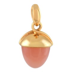 Ciondolo in quarzo rosa in oro giallo 18 carati di Tamara Comolli