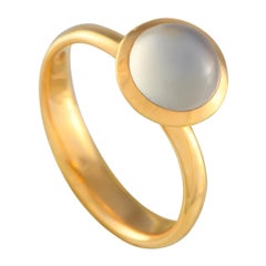 Anello Tamara Comolli in oro giallo 18 carati con pietra lunare