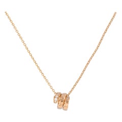 Bvlgari Serpenti 18K Rose Gold Diamond Necklace