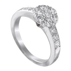 Van Cleef & Arpels Fleurette 18K White Gold Diamond Ring