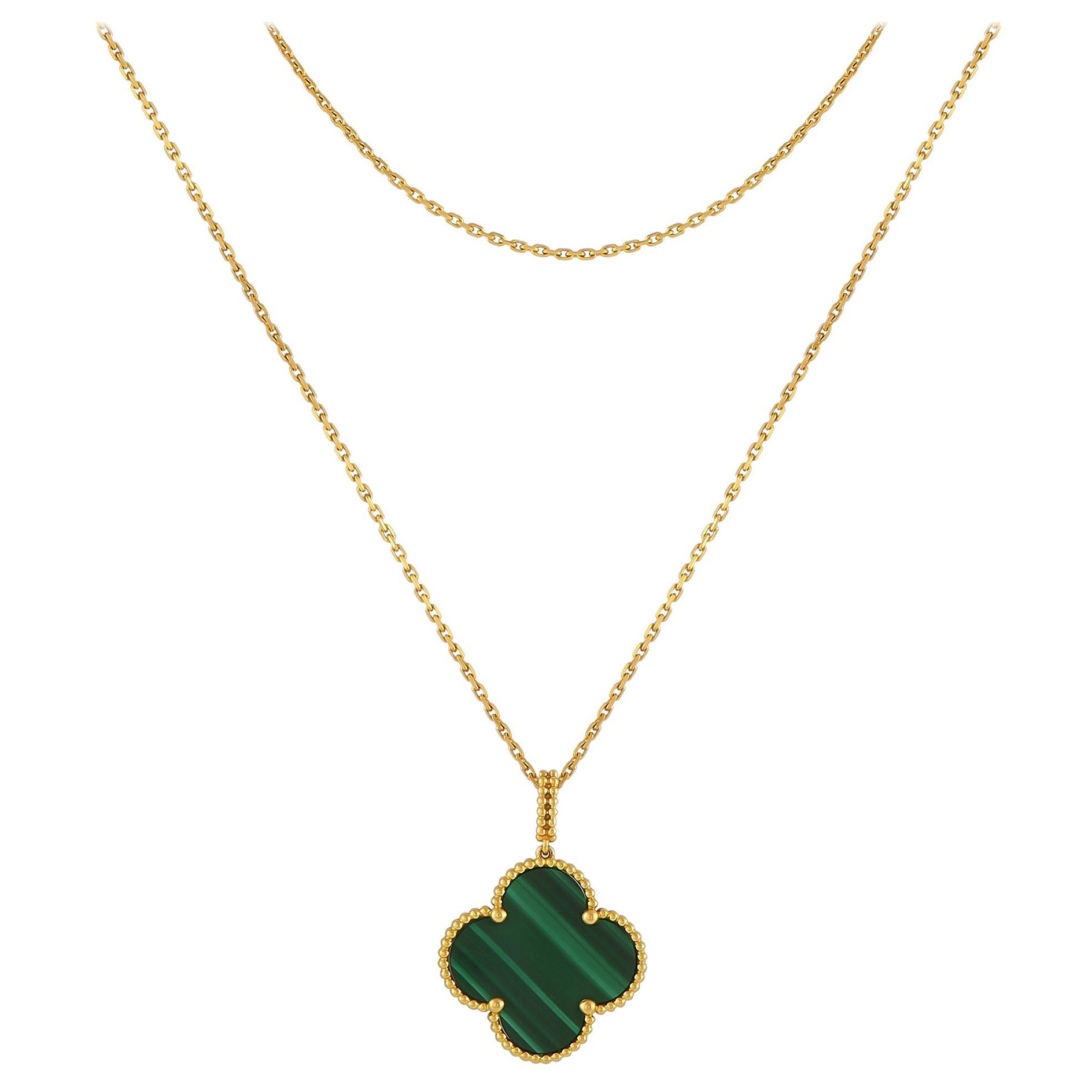 Van Cleef & Arpels Magic Alhambra 18K Yellow Gold 1 Motif Long Necklace