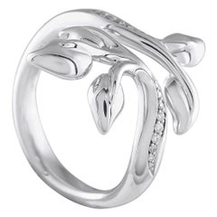 Tamara Comolli 18 Karat Weißgold Diamantring mit 0,07 Karat Diamant