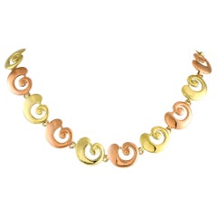 Tiffany & Co. Collana in oro rosa e giallo 18 carati