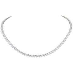 Alexander Beverly Hills 22.78ct Diamond Three-Prong Tennis Necklace 18k